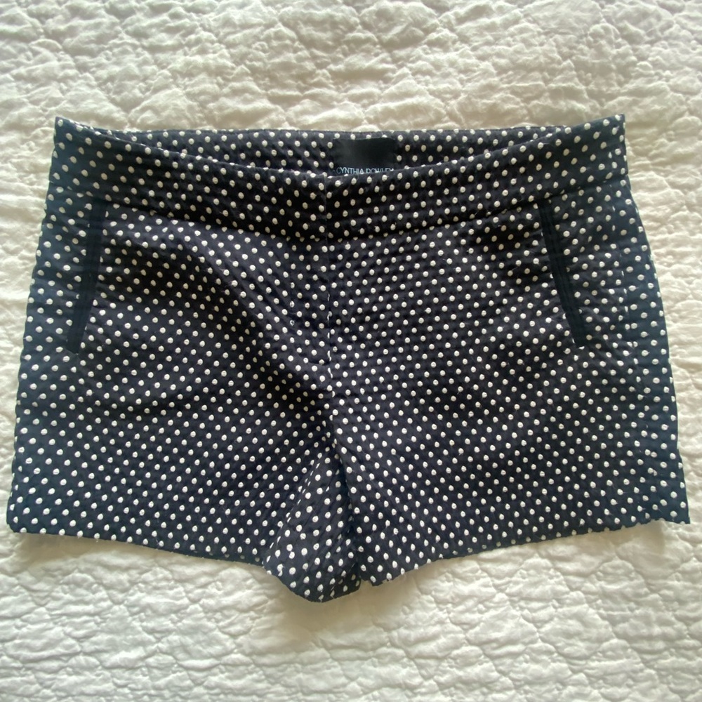 Cynthia Rowley Black PolkaDot Chino Short Size 12